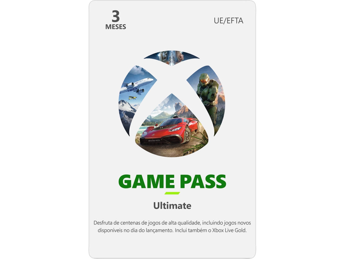 Cartão Xbox Game Pass Ultimate 3 Meses (Formato Digital)